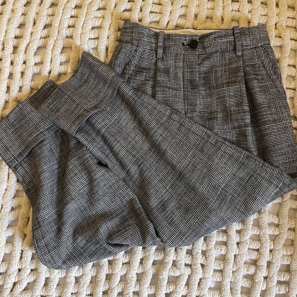 Aritzia Wilfred Plaid Work/Dress Pants